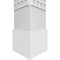 Ekena Millwork Craftsman Classic Square Non-Tapered Manchester Fretwork Column w/ Standard Capital & Standard Base CC1008ENMNCCSCS - alternate 2
